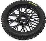 Losi koleso s pneu Dunlop MX53 predné, disk čierny: PM-MX