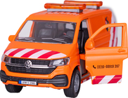 Kids Globe Traffic Volkswagen Transporter 27cm kov spätný chod so svetlom a zvukom