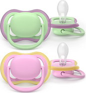 Philips AVENT Schnuller Ultra Air rosa/grün 6-18m Mädchen 2Stk