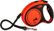 Vodítko FLEXI Xtreme páska M oranžové 5m