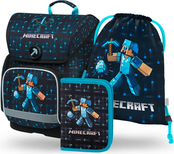 BAAGL SADA 3 Ergo Minecraft Blue Axe: rucsac, penar, buzunar