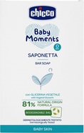 CHICCO Mydlo na ruky tuhé s rastlinným glycerínom Baby Moments 81 % prírodných zložiek 100