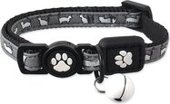 Obojok Active Cat Reflective XS čierny 1x19-31cm