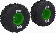Arrma koleso s pneumatikou dBoots Cut Chevron, disk zelený (2)