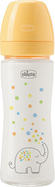 CHICCO Fľaša dojčenská sklenená Perfect Easy 240 ml slow silikón neutral 0m+