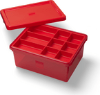 LEGO úložný box s organizérom - červený