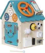 2Kids Toys Activity board Domček tyrkysový
