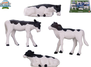 Kids Globe Farming teliatka ležiace/stojace 1:32 čiernobiele 6ks