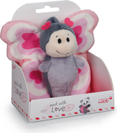 NICI farfalla di peluche Love in scatola regalo, 10 cm