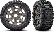 Traxxas koleso 3.0", disk šedý, pneu Sledgehammer belted (2)