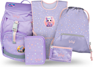 BAAGL SET 5 Airy Amici: zaino, astuccio, sacca, grembiule, portafoglio