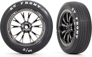 Traxxas koleso, disk Weld chrómovaný čierny (predný) (2)