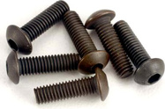 Traxxas skrutka imbus M3x10mm polguľatá hlava (6)