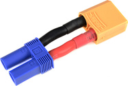 Konverzný kábel EC5 batéria - XT-90 prístroj 10AWG