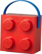 LEGO box s rukoväťou - červená