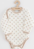 Body neonato apribile New Baby Classic II stelle beige 56 (0-3m)