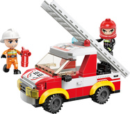 Qman Mine City Fire Line W12011-3 Auto s rebríkom