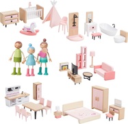 2Kids Toys Set mobilier cu familie 5 în 1
