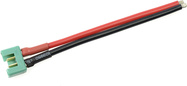 Konektor pozlátený MPX samec s káblom 14AWG 12cm