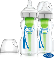 DR.BROWN'S Fľaša antikolik Options+ široké hrdlo 2x270 ml sklo