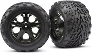 Traxxas roue 2.8", disque All-Star noir chromé, 19mm, pneu Talon (paire)