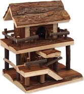 Domček Small Animals drevený jednoposchodový s kôrou 17x15x20cm