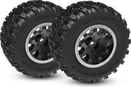 Traxxas roată 2.1/2.6", disc negru, anvelopă Sledgehammer (față) (2)