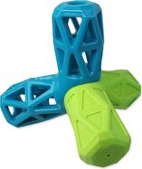 Hračka Dog Fantasy geometrická pískacia modro-zelená 12,9x1,2x10,2cm