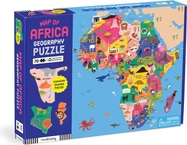 Mudpuppy Geographie-Puzzle Karte von Afrika 70 Teile