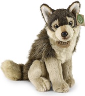 Plüsch sitzender Wolf 28 cm UMWELTFREUNDLICH