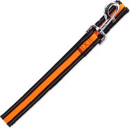 Vodítko Dog Fantasy Neoprene M/L oranžové 2,5x120cm