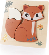 Drevené puzzle malé, Fox