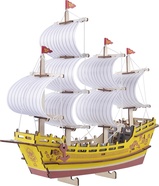 Woodcraft 3D-Holzpuzzle Handelsschiff