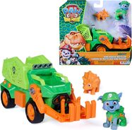 Spin Master Pattuglia Paw Dino veicolo d'azione Rocky