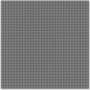 BRIXIES Plus 225.011 Základná podložka na stavanie - tmavo šedá 25,5 x 25,5 cm