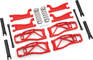 Set de suspensie roți Traxxas roșu (pentru WideMaxx)