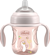 Chicco Hrnček Transition učiaci s držadlami pink, 4m+