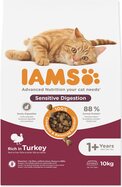 Krmivo IAMS Cat Adult Sensitive Digestion Turkey 10kg