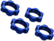 Traxxas matica kolesa 17mm hliníková modrá (4)
