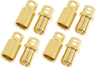 Konektor pozlátený 8.0mm (4 páry)