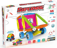 SUPERMAG magnetická stavebnica Wheels 55ks