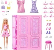Mattel Barbie ormar snova u pastelnim bojama s lutkom