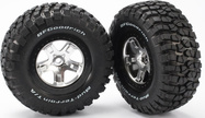 Traxxas roue 2.2/3.0", jante SCT satin-noir, pneu KM2 (2)