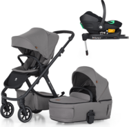 PETITE&amp;MARS Kombinált babakocsi ICON 2v1 Dove Grey LITE RWS + Core Pro i-Size Black Grey + B