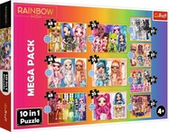 Trefl Puzzle 10v1 - Kolekcia módnych bábik / MGA Rainbow high
