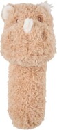 NATTOU Hračka plyšová hrkálka Teddy nosorožec 14 cm, 0m+