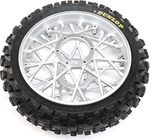 Losi koleso s pneu Dunlop MX53 zadné, disk chróm: PM-MX