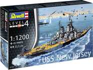 Plastic ModelKit loď 05183 - USS New Jersey (1:1200)