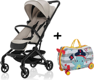 Sportovní kočárek Jet + kufřík Pack&amp;Ride Zdarma, Ivory Beige