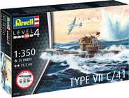Starter Kit ponorka 75154 - German Submarine Type (1:350)